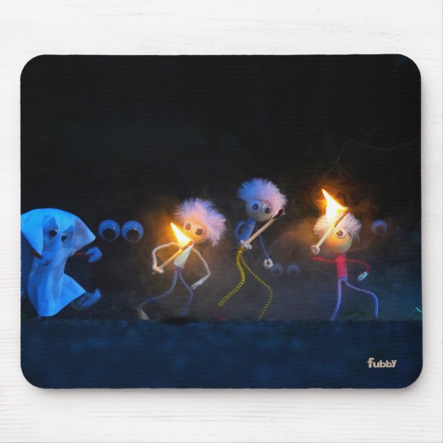Fubby's on the haunting, hallowed joke. mouse pad (Front)