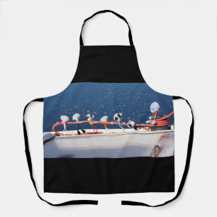 Fubby's running a line from a Zeilboat. Apron