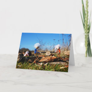 Fubby's who saw the trunk of tree. thank you card