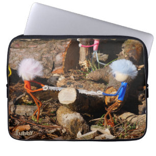 Fubby's who saw wood. laptop sleeve