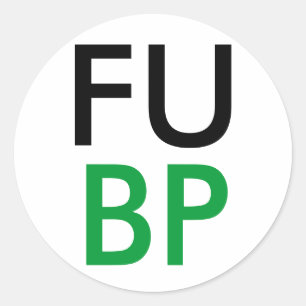 FUBP CLASSIC ROUND STICKER