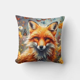 Fuchs auf der Wiese Cushion