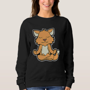 Fuchs Fox Relaxfox Yoga Animal Position Vintage Fr Sweatshirt