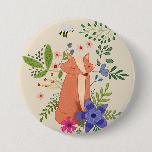 Fuchs im Wald  7.5 Cm Round Badge (Front)