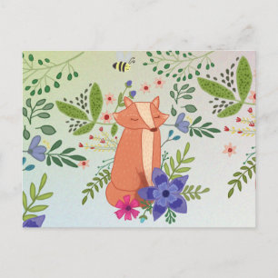 Fuchs im Wald Postcard