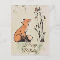 Fuchs und Rotkehlchen