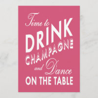 Fuchsia 40th Birthday Time to Drink Champagne