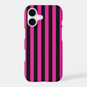 Fuchsia and black candy stripes