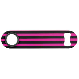 Fuchsia and black candy stripes