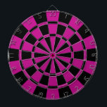 Fuchsia And Black Dartboard<br><div class="desc">Fuchsia And Black Dart Board</div>