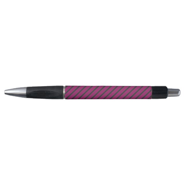 Fuchsia and charcoal five stripes pattern (Front)