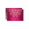FUCHSIA AND GOLD INDIAN RESPONSE RSVP CARD