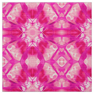 Fuchsia and Pastel Pink Tie Dye Pattern Fabric