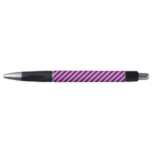 Fuchsia and white five stripes pattern with blue
