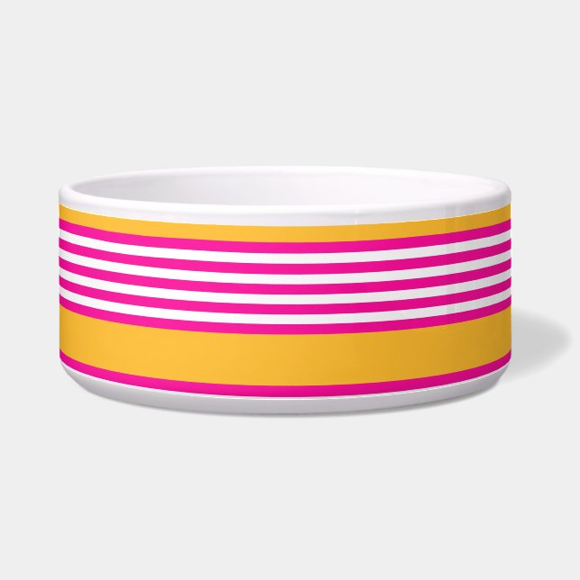 Fuchsia and yellow five stripes pattern (Front)