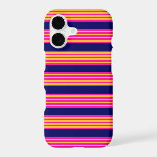 Fuchsia and yellow stripes with navy blue
