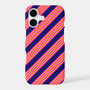 Fuchsia and yellow stripes with navy blue