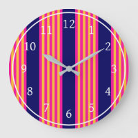 Fuchsia and yellow stripes with navy blue