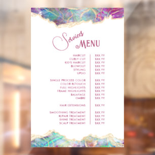 Fuchsia Aquamarine Opal Design Services Menu