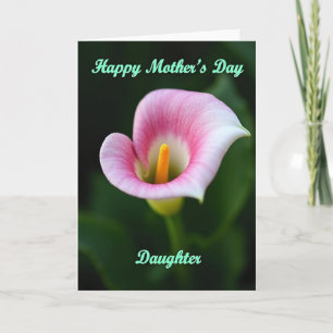Fuchsia Arum Mothers Day Card