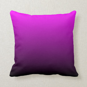Fuchsia Black Ombre Cushion