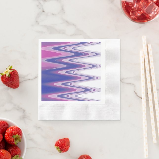 Fuchsia blue grey napkin (Insitu)