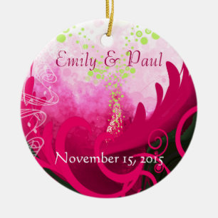 Fuchsia Calla Lily Christmas Ornament