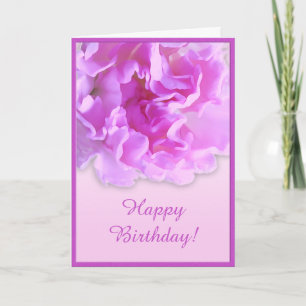 Fuchsia Carnation Card