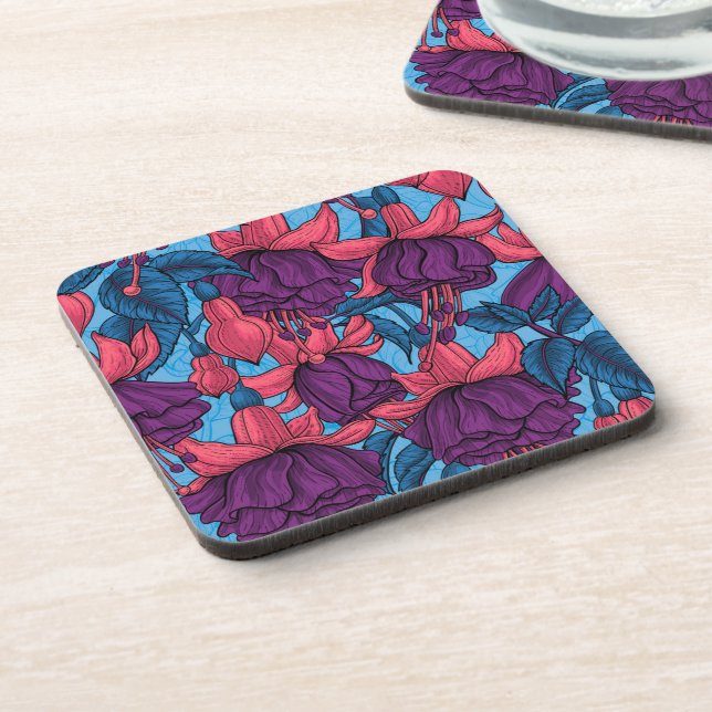 Fuchsia Coaster (Left Side)