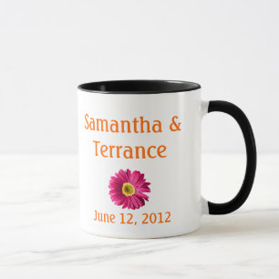 Fuchsia Daisy Flower Customisable Mug