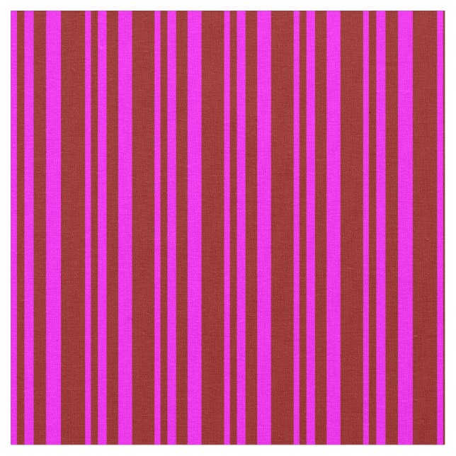 Fuchsia & Dark Red Lines Fabric (Close Up)