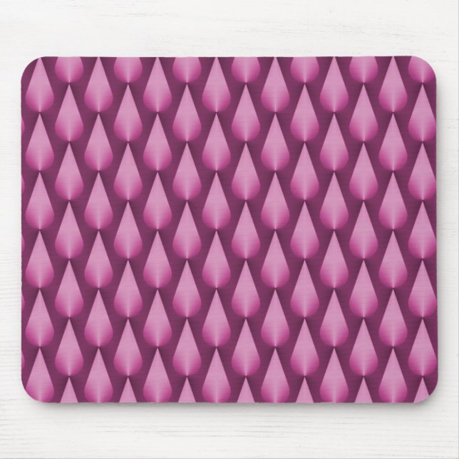 Fuchsia Dazzling Raindrops Mousepad (Front)