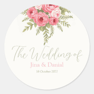 Fuchsia Dream Classic Round Sticker