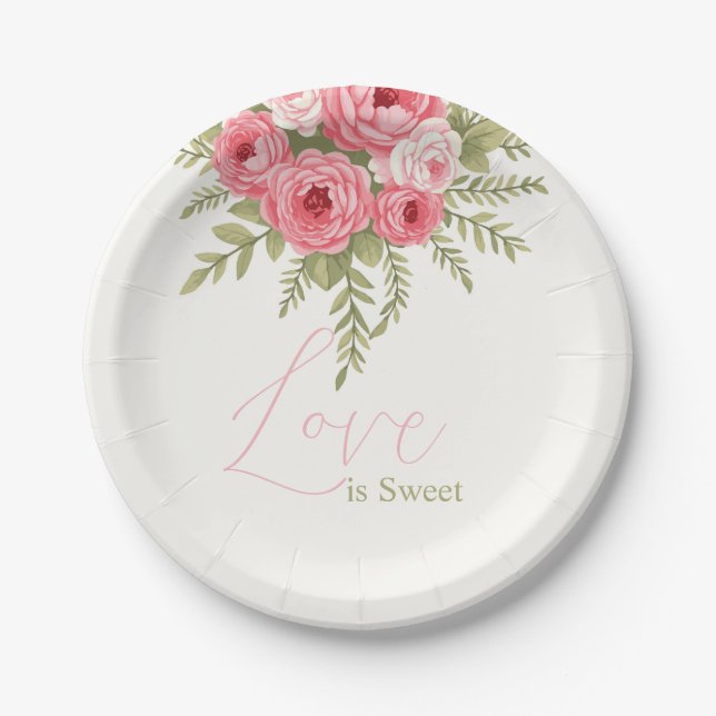 Fuchsia Dream Paper Plate (Front)