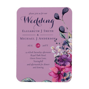 Fuchsia Dreams Co-ordinates Sage and Deep Pink Magnet