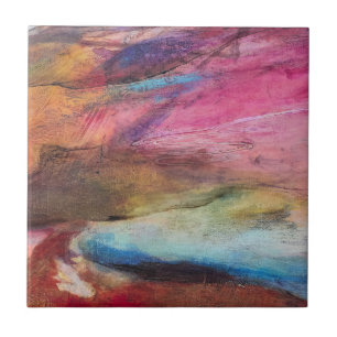 Fuchsia Expression Ceramic Tile