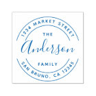 Fuchsia Family Name | Round Return Address