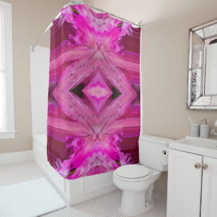 Fuchsia fantasy shower curtain