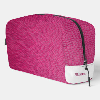 Fuchsia Faux Toiletry Bag
