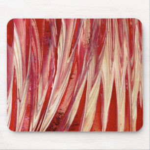 Fuchsia Feather Fringe Mouse Pad