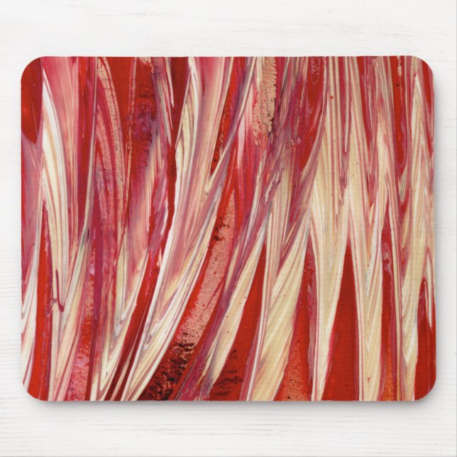Fuchsia Feather Fringe Mouse Pad (Front)