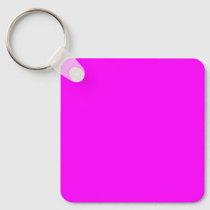 Fuchsia FF00FF Solid Colour Design Key Ring