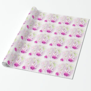 Fuchsia fine art pink purple wrapping paper