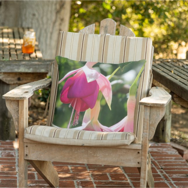 Fuchsia Flower Cushion (Chair)