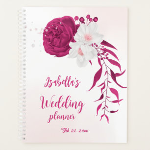 fuchsia flowers botanical wedding planner
