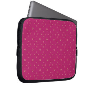 Fuchsia Golden Zinnia Sun Laptop Sleeve