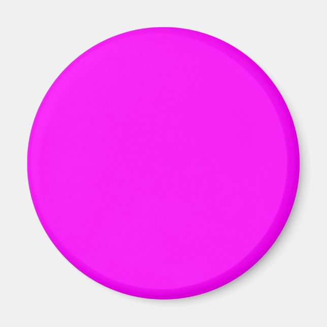 Fuchsia / Hot Pink FF00FF - Option to Add Name Magnet (Front)