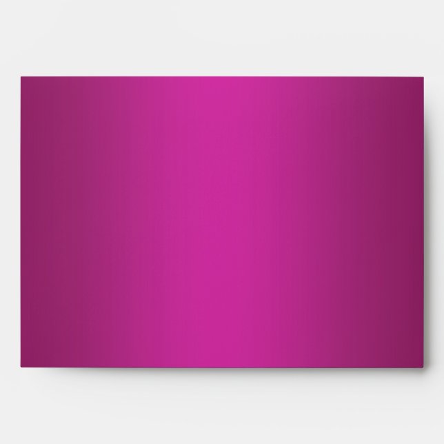Fuchsia Hot Pink Linen Envelopes (Front)