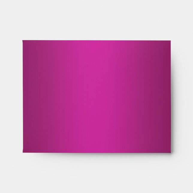 Fuchsia Hot Pink Linen RSVP Envelopes (Front)