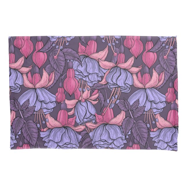 Fuchsia in pink and violet pillowcase (Front-Left)